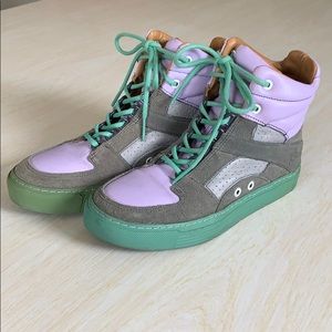 Fluevog Color-block High-Top Sneakers